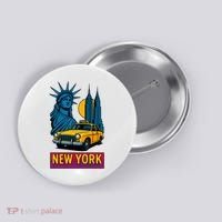 New York Retro Style Button thumb 0