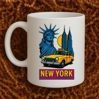 New York Retro Style Coffee Mug thumb 2