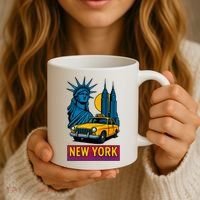 New York Retro Style Coffee Mug thumb 3