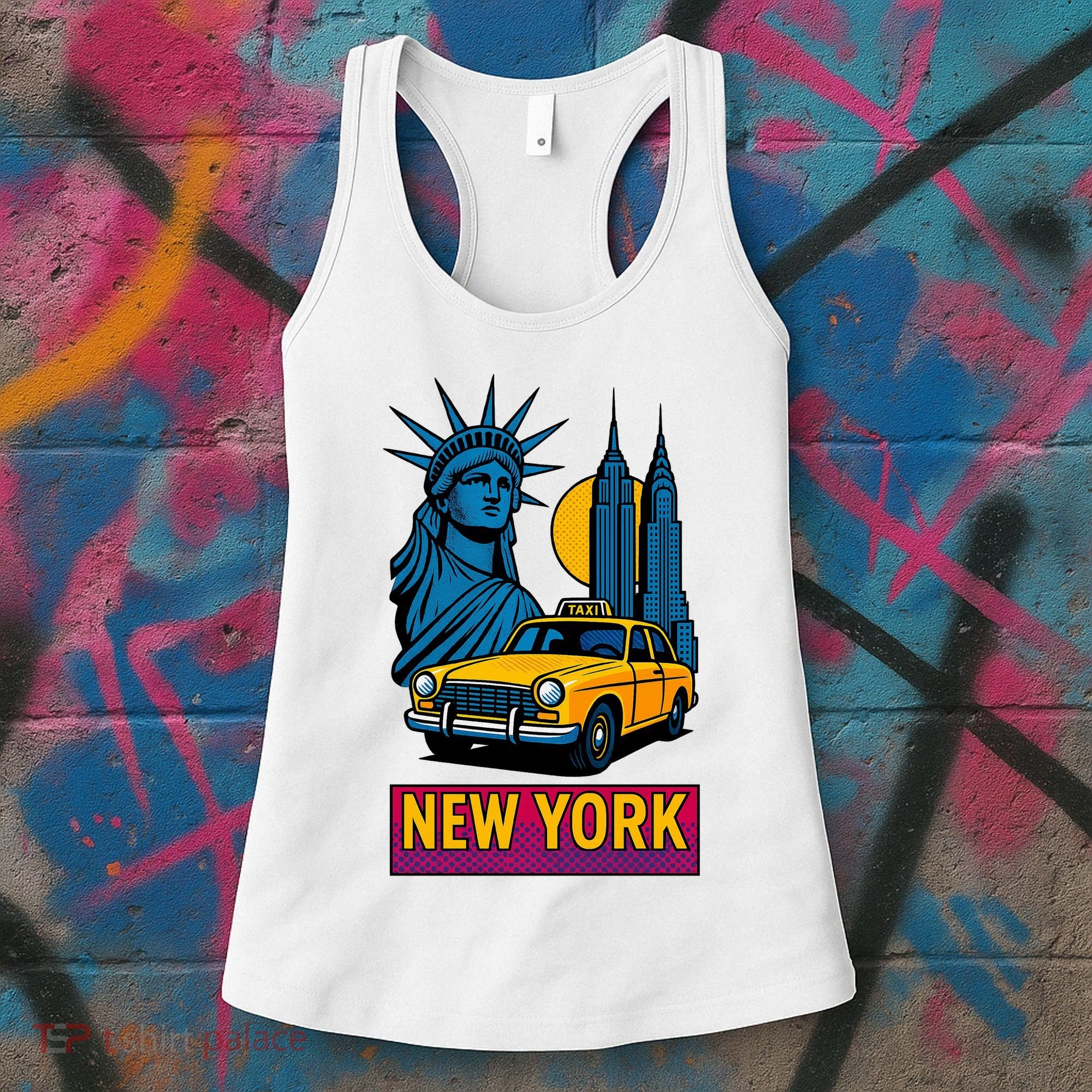 New York Retro Style Women's Tank Top