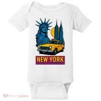 New York Retro Style Baby Bodysuit thumb 0