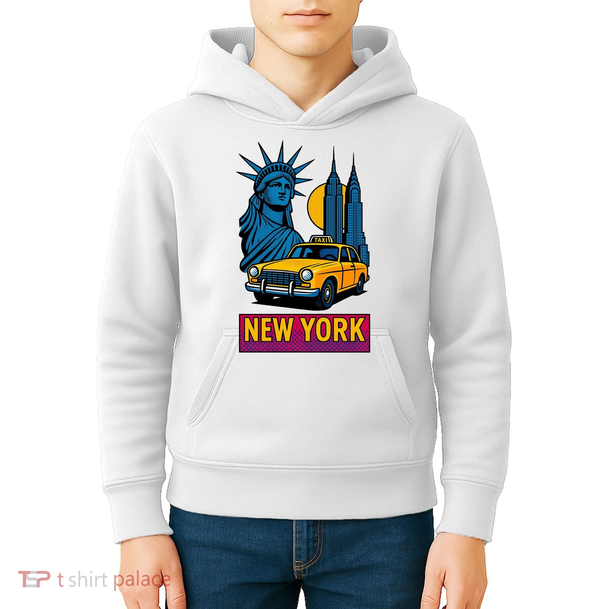 New York Retro Style Kids Hoodie