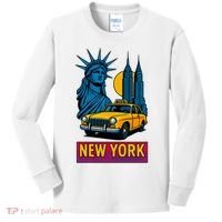 New York Retro Style Kids Long Sleeve Shirt thumb 0