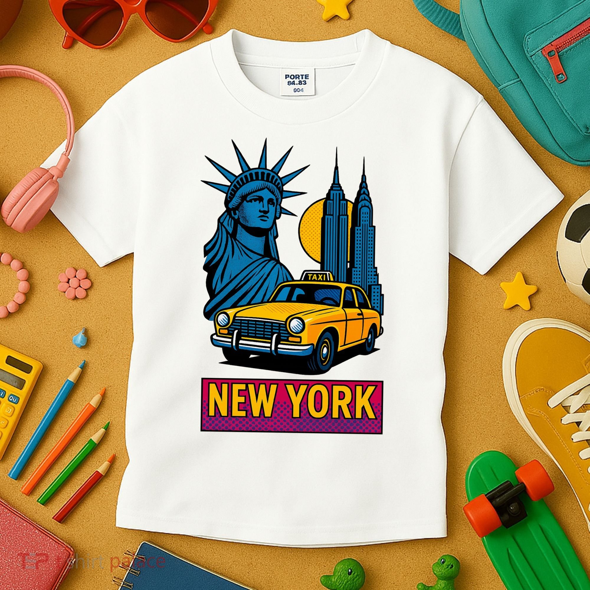 New York Retro Style Kids T-Shirt