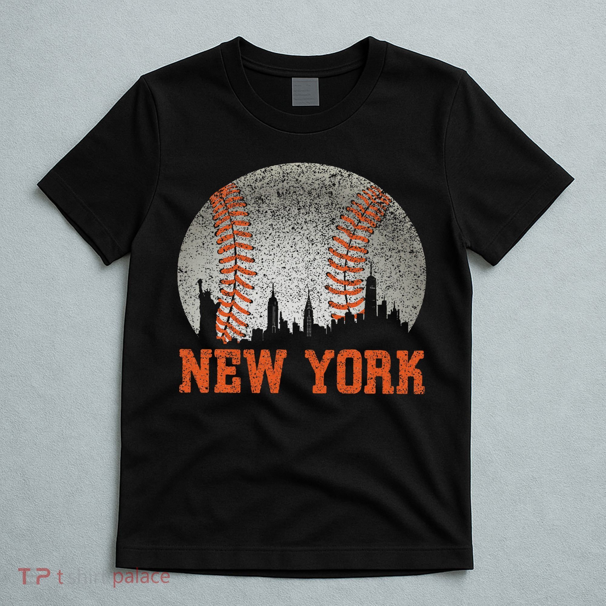 New York Retro Baseball Lover Met At Game Day T-Shirt