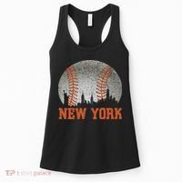 New York Retro Baseball Lover Met At Game Day Women's Tank Top thumb 0