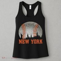 New York Retro Baseball Lover Met At Game Day Women's Tank Top thumb 3