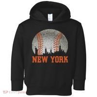 New York Retro Baseball Lover Met At Game Day Toddler Hoodie thumb 0