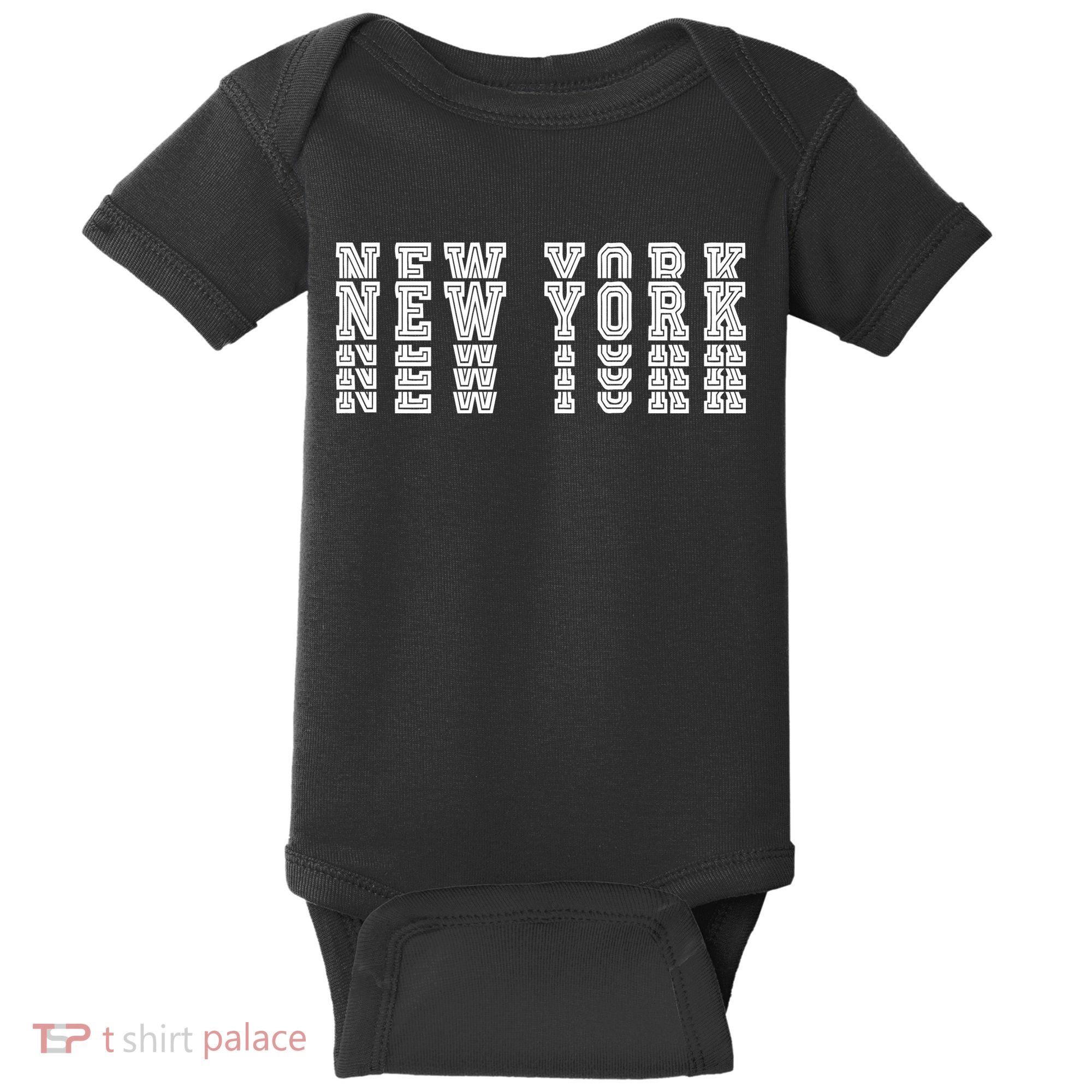 New York Stacked Baby Bodysuit