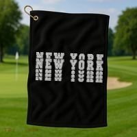 New York Stacked Golf Towel thumb 1
