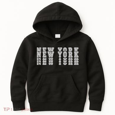 New York Stacked Kids Hoodie