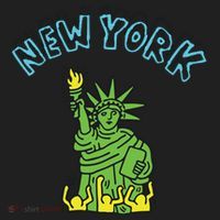 New York Statue Of Liberty Golf Towel thumb 3