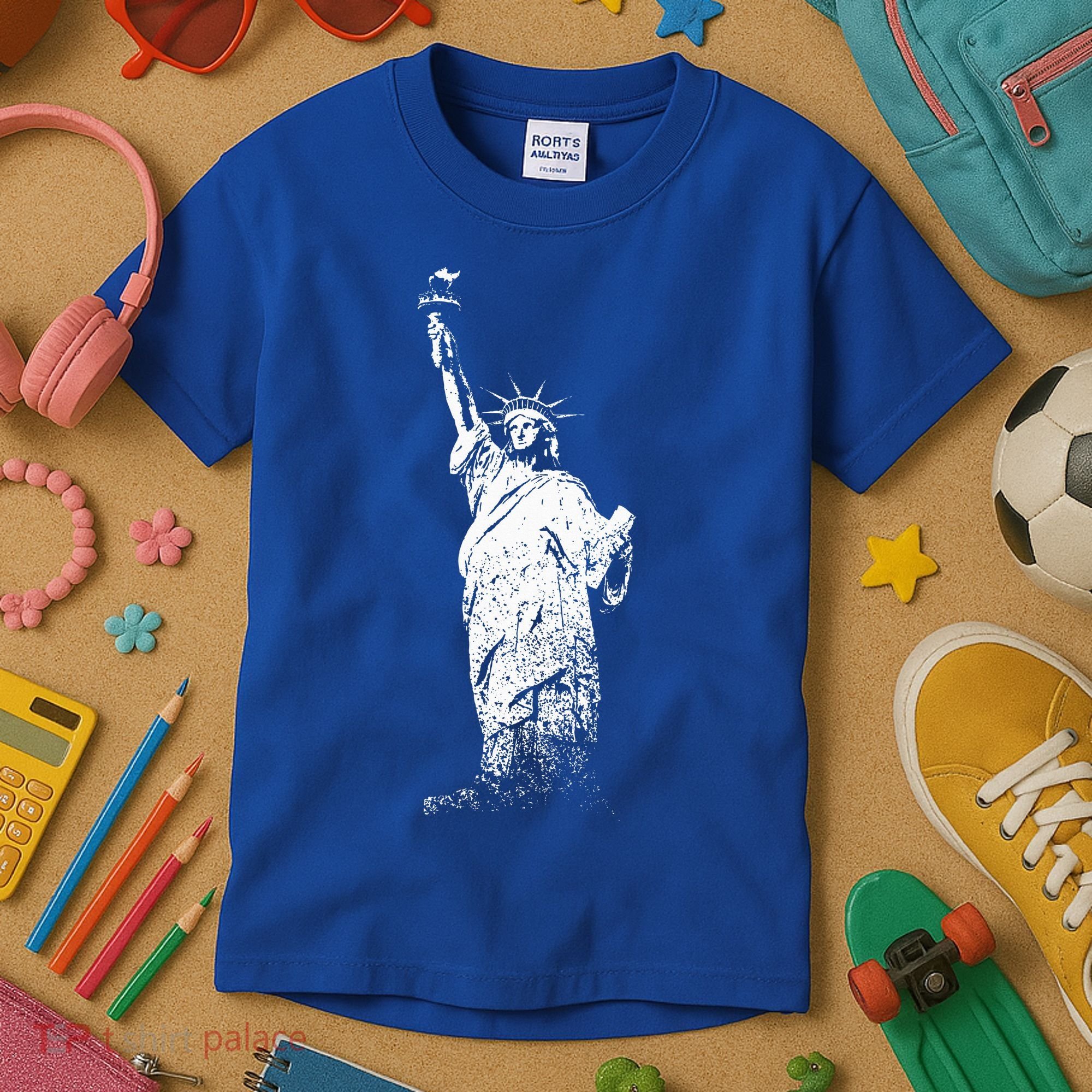 New York Statue Of Liberty Kids T-Shirt