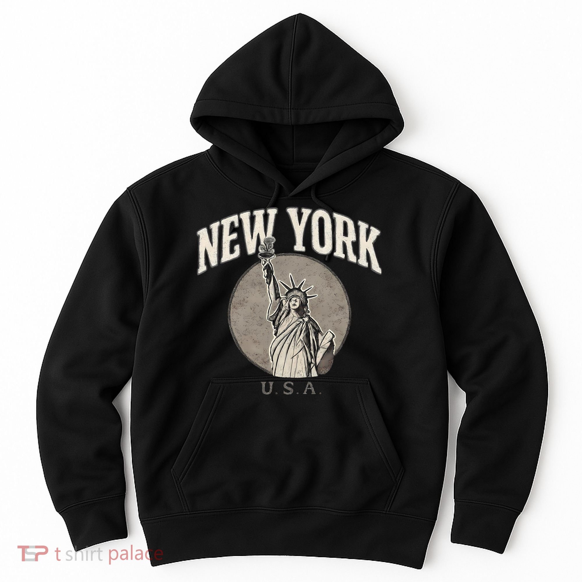 New York Statue of Liberty Artwork Hoodie