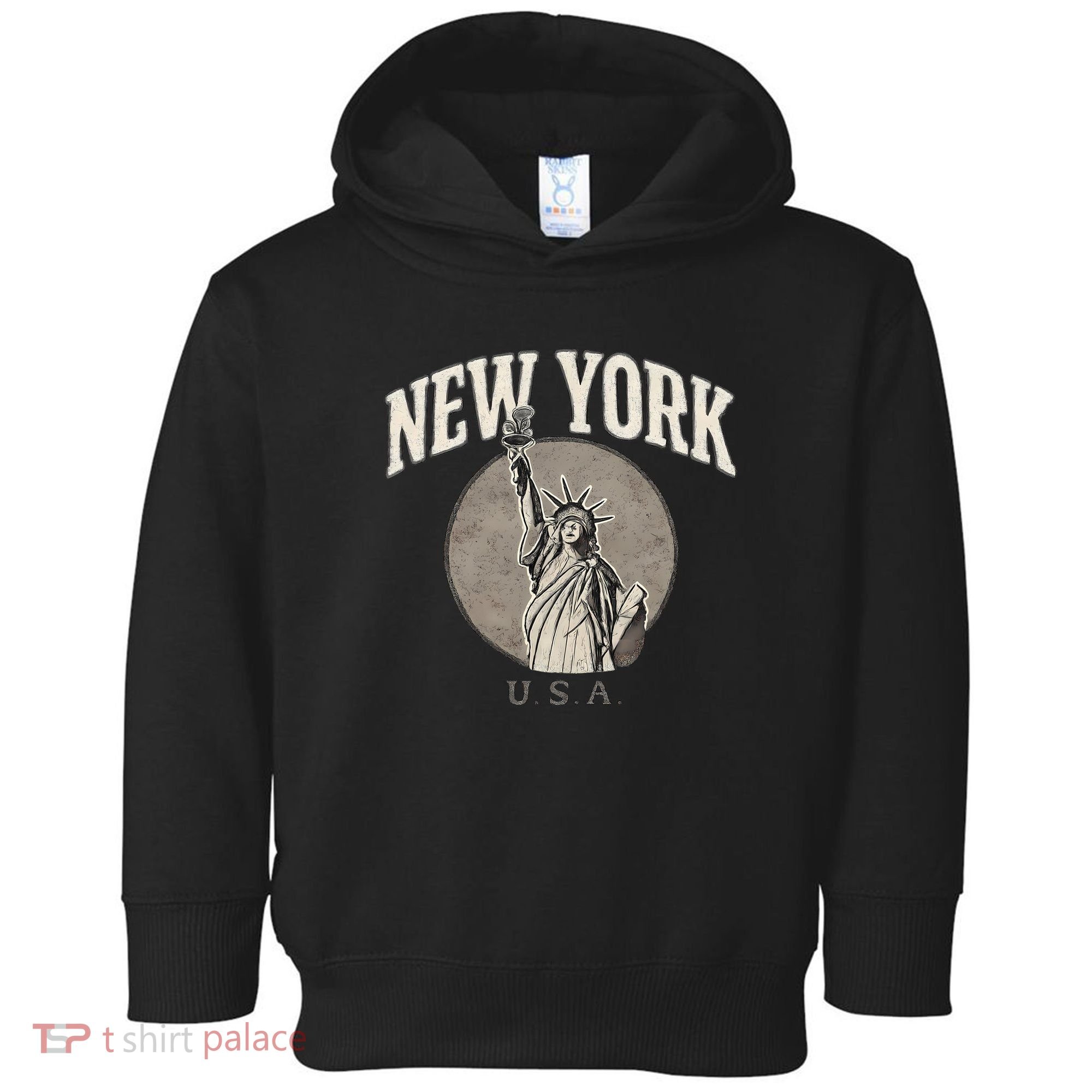 New York Statue of Liberty Artwork Toddler Hoodie