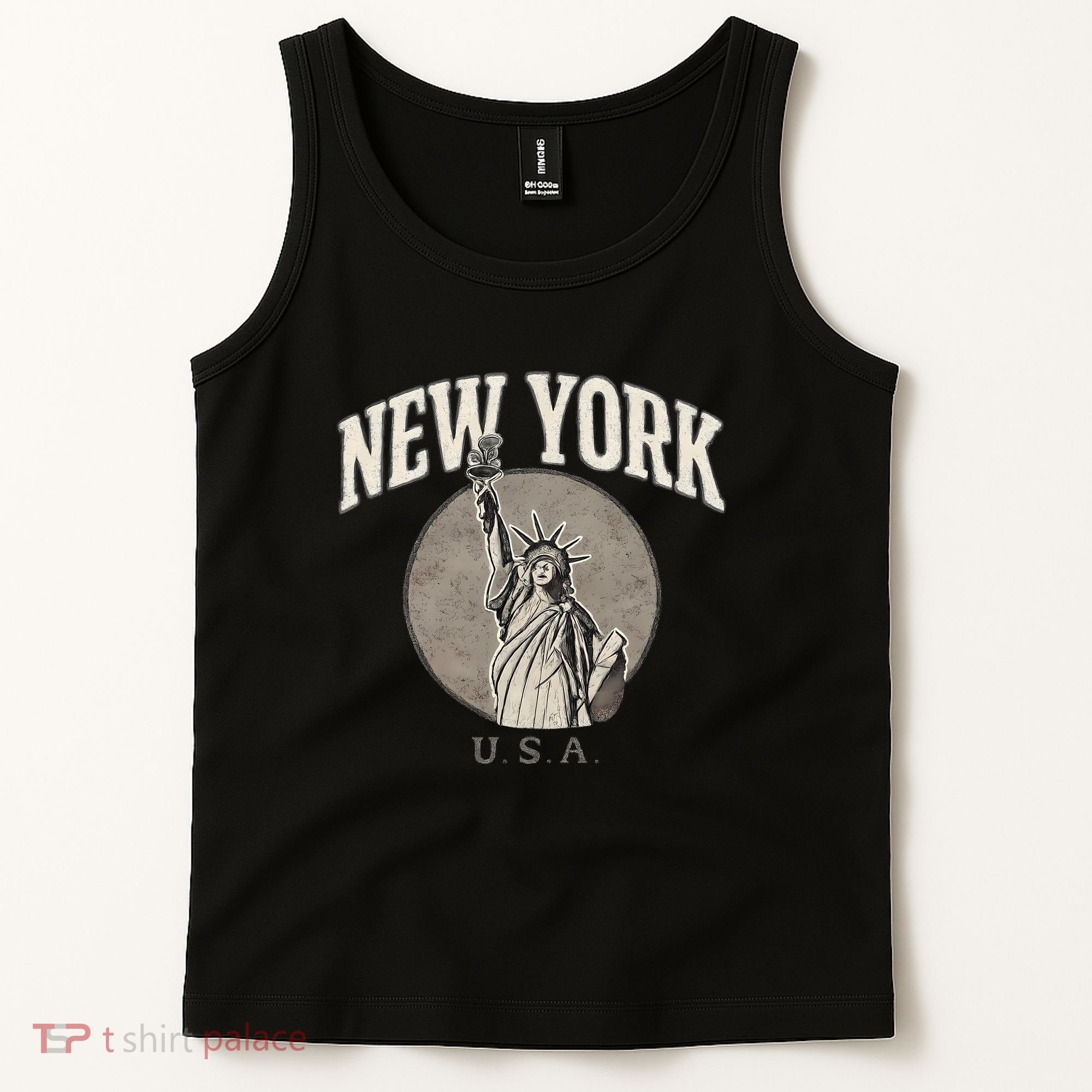 New York Statue of Liberty Artwork Tank Top