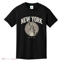 New York Statue of Liberty Artwork Kids T-Shirt thumb 0