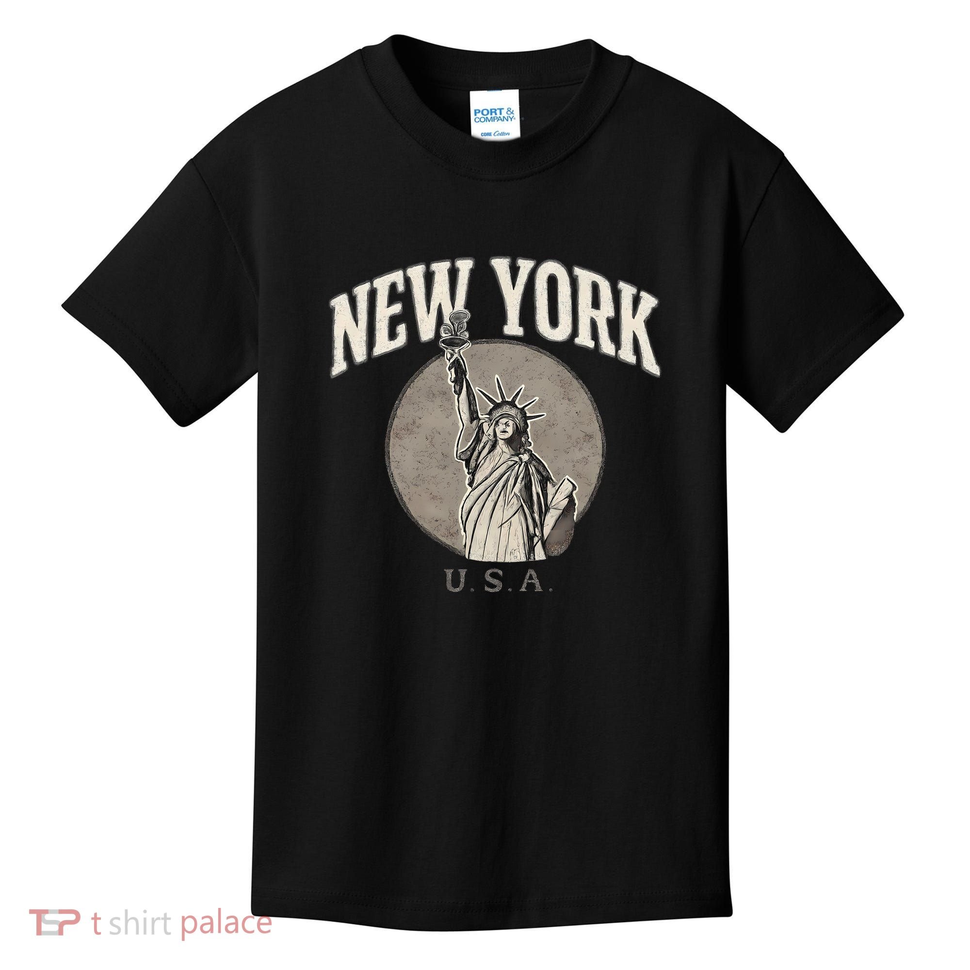 New York Statue of Liberty Artwork Kids T-Shirt