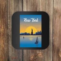 New York Travel Poster Coaster thumb 0