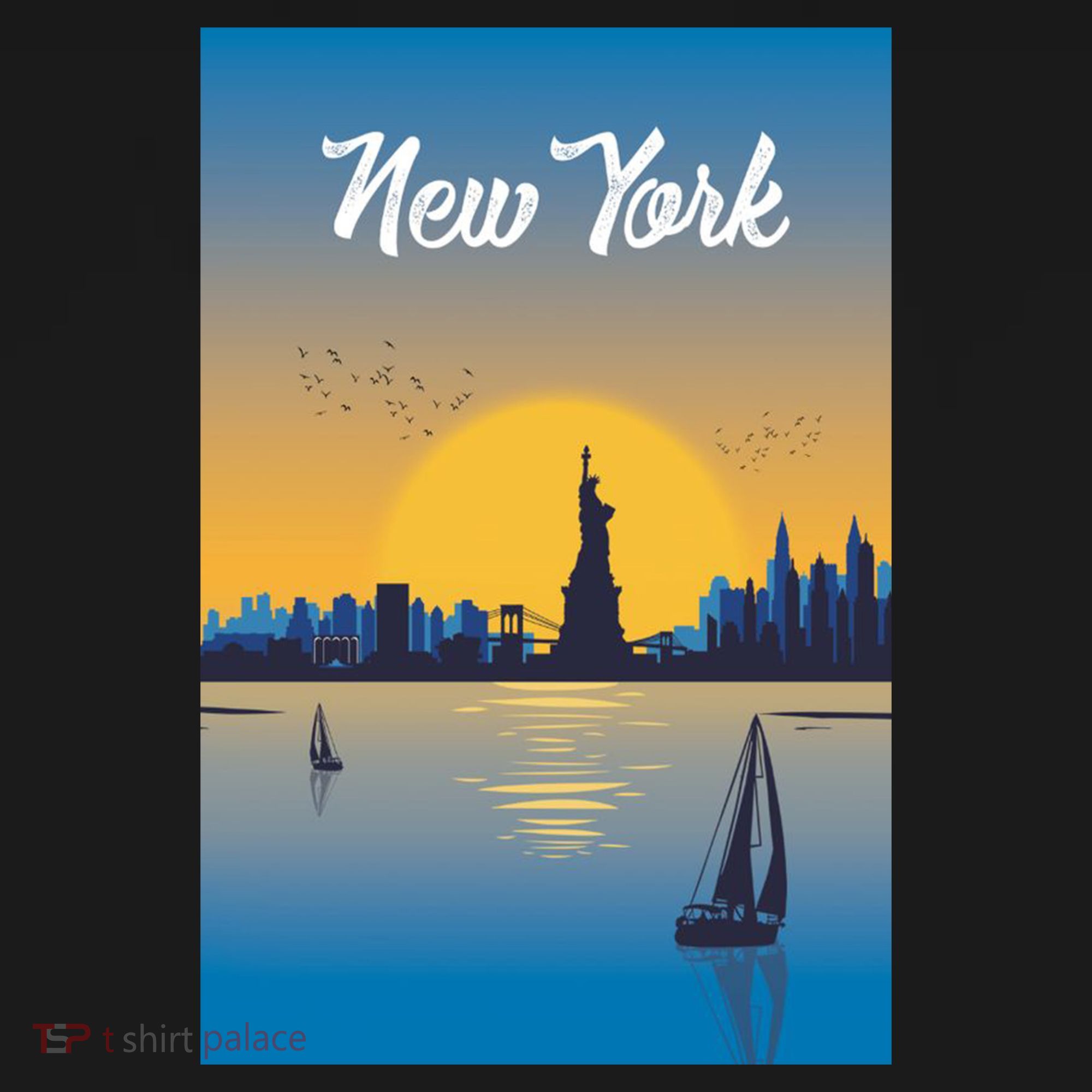 New York Travel Poster Coaster