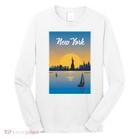 New York Travel Poster Long Sleeve Shirt thumb 0