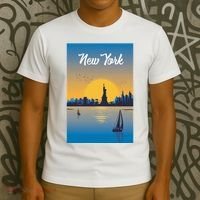New York Travel Poster T-Shirt thumb 3