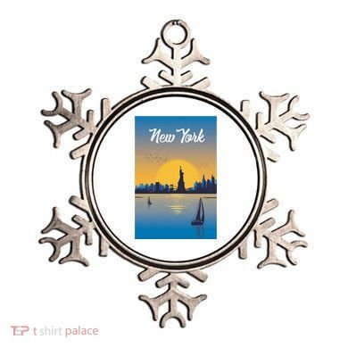New York Travel Poster Ornament