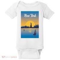 New York Travel Poster Baby Bodysuit thumb 0