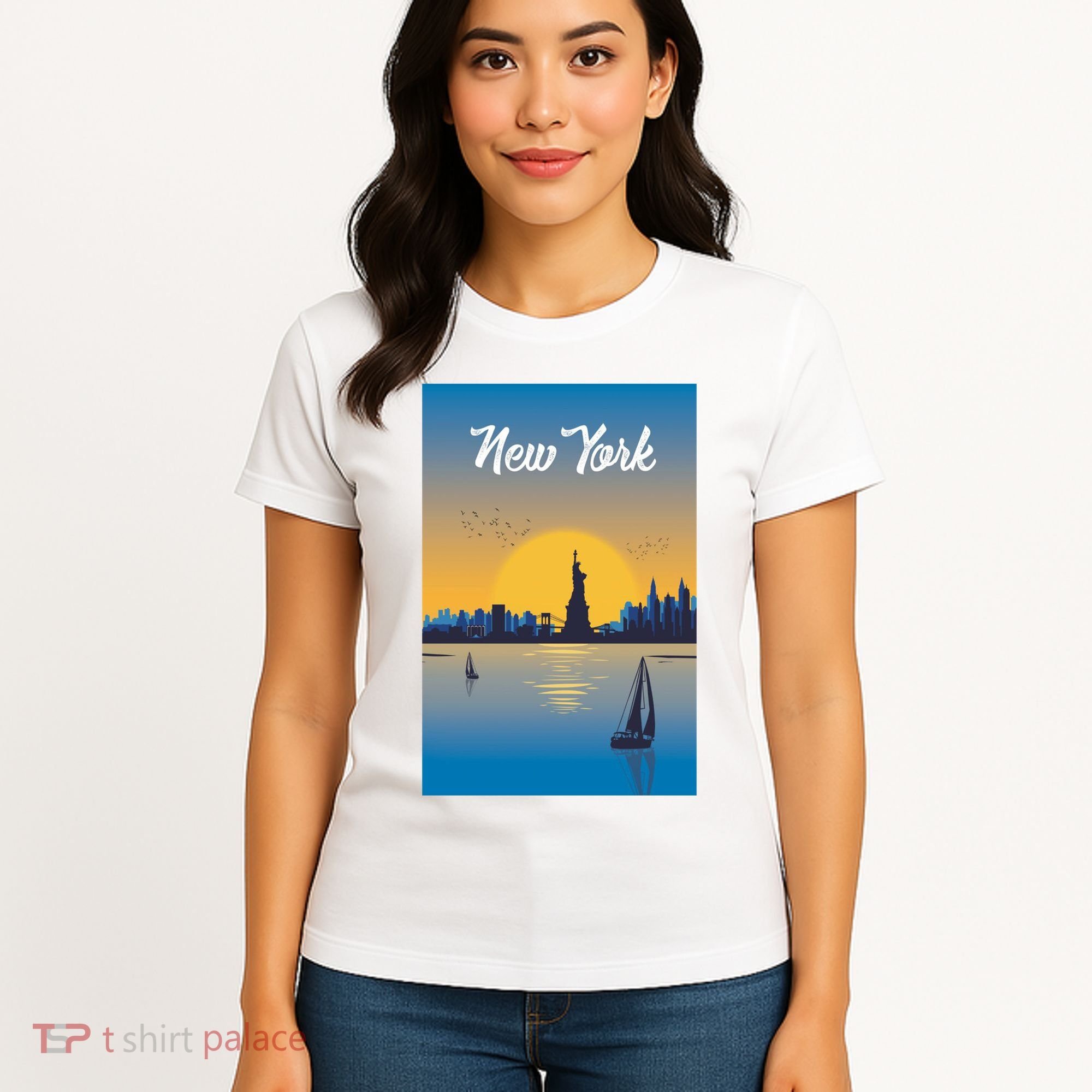 New York Travel Poster Women's T-Shirt