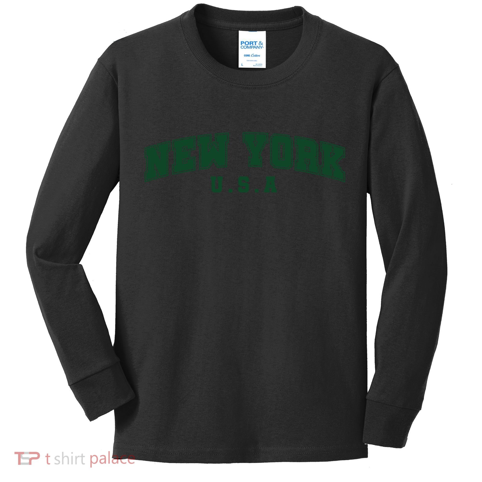 New York USA Kids Long Sleeve Shirt
