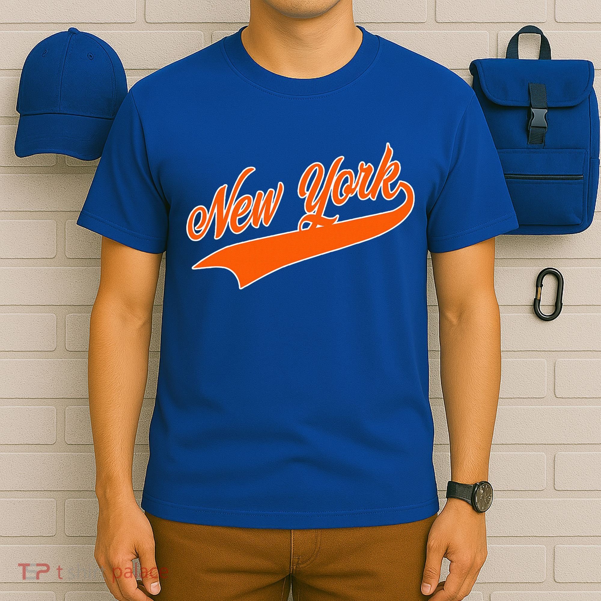 New York Vintage Team Varsity Fan Basketball T-Shirt