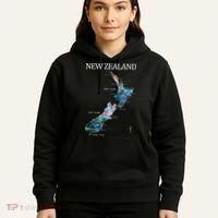 New Zealand Detailed Map Hoodie thumb 5