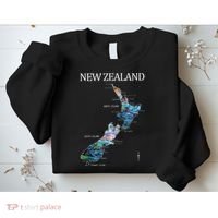 New Zealand Detailed Map Sweatshirt thumb 2
