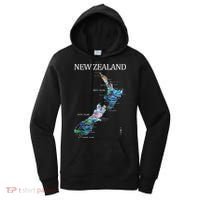 New Zealand Detailed Map Women's Hoodie thumb 0