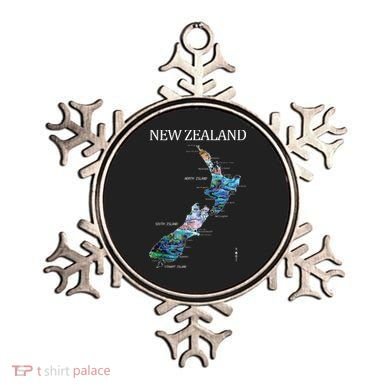 New Zealand Detailed Map Ornament