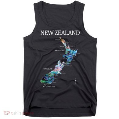 New Zealand Detailed Map Tank Top