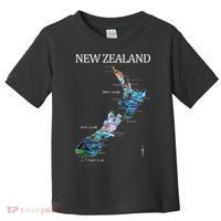 New Zealand Detailed Map Toddler T-Shirt thumb 0