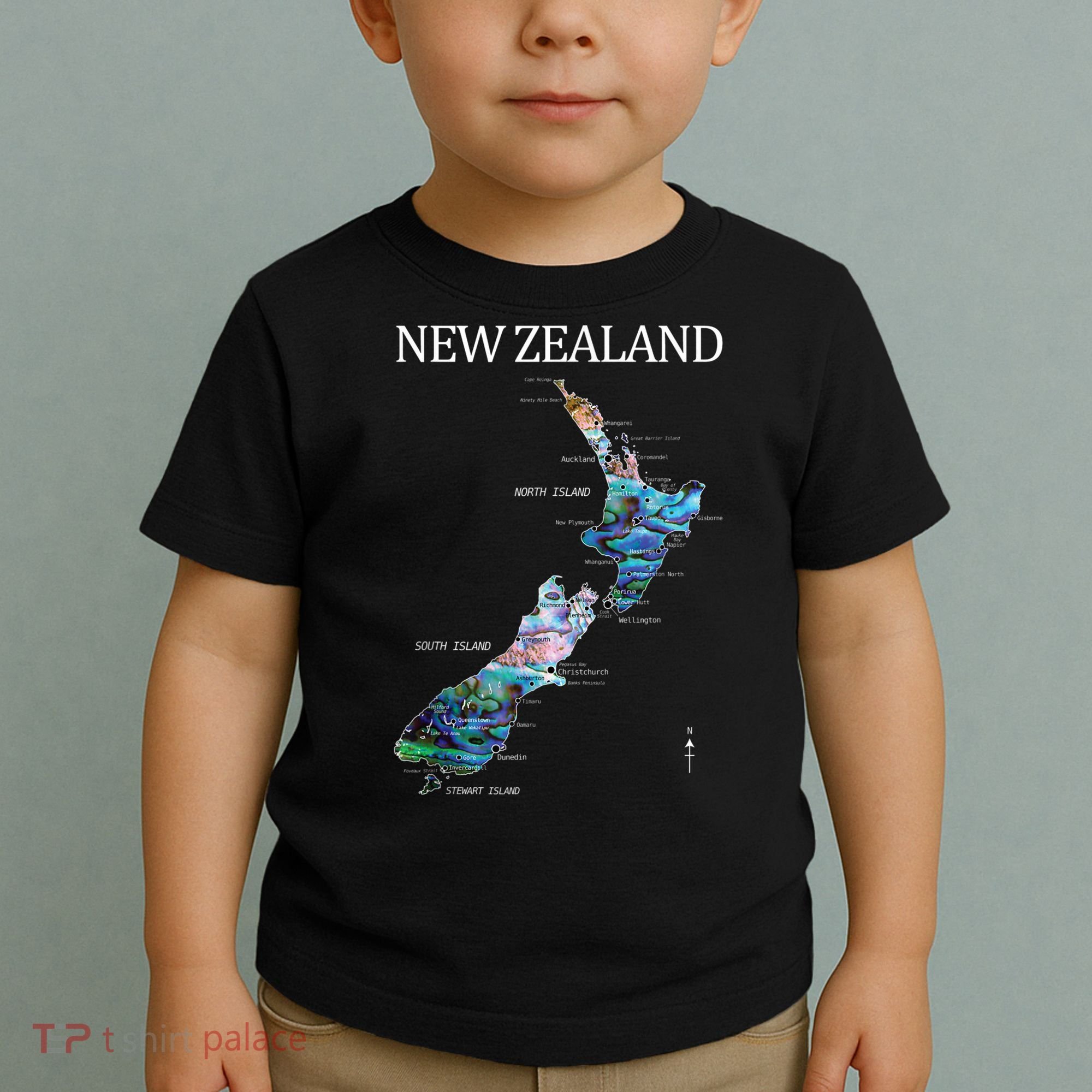 New Zealand Detailed Map Toddler T-Shirt