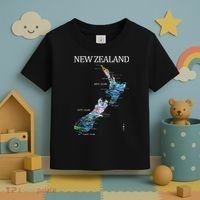 New Zealand Detailed Map Toddler T-Shirt thumb 3