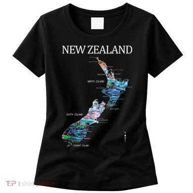 New Zealand Detailed Map Women's T-Shirt