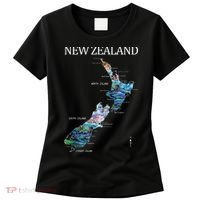 New Zealand Detailed Map Women's T-Shirt thumb 0