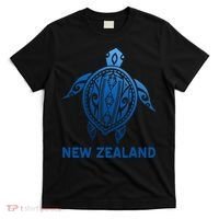 New Zealand Tribal Tattoo Blue Sea Turtle Souvenirs T-Shirt thumb 0