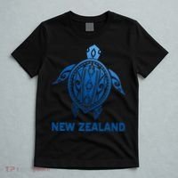 New Zealand Tribal Tattoo Blue Sea Turtle Souvenirs T-Shirt thumb 5