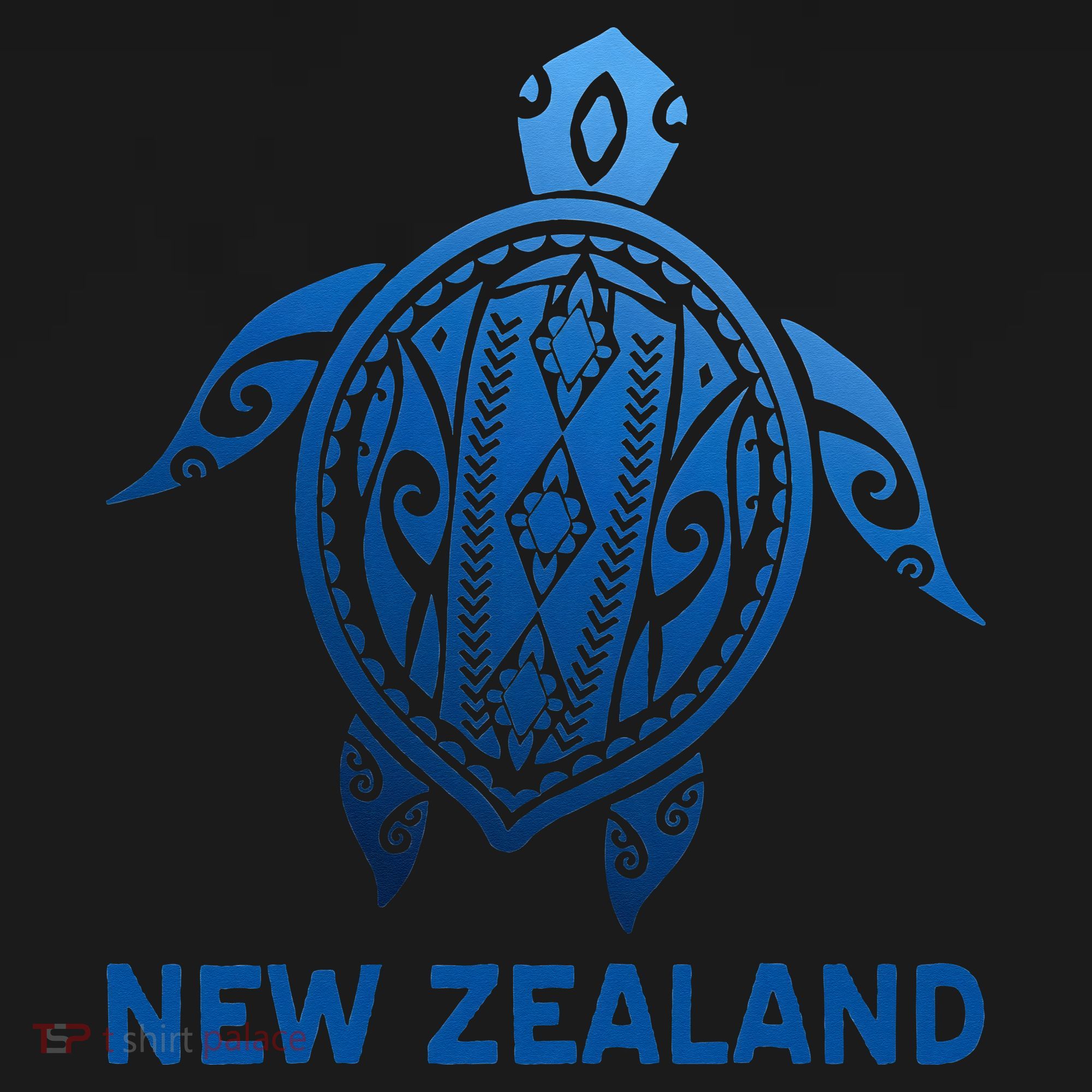 New Zealand Tribal Tattoo Blue Sea Turtle Souvenirs T-Shirt