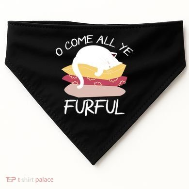 O Come All Ye Furful USA-Made Doggie Bandana