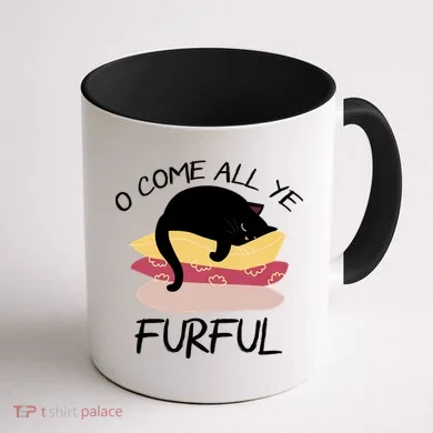 O Come All Ye Furful Coffee Mug back