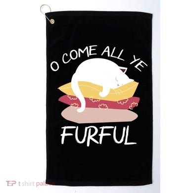 O Come All Ye Furful Golf Towel