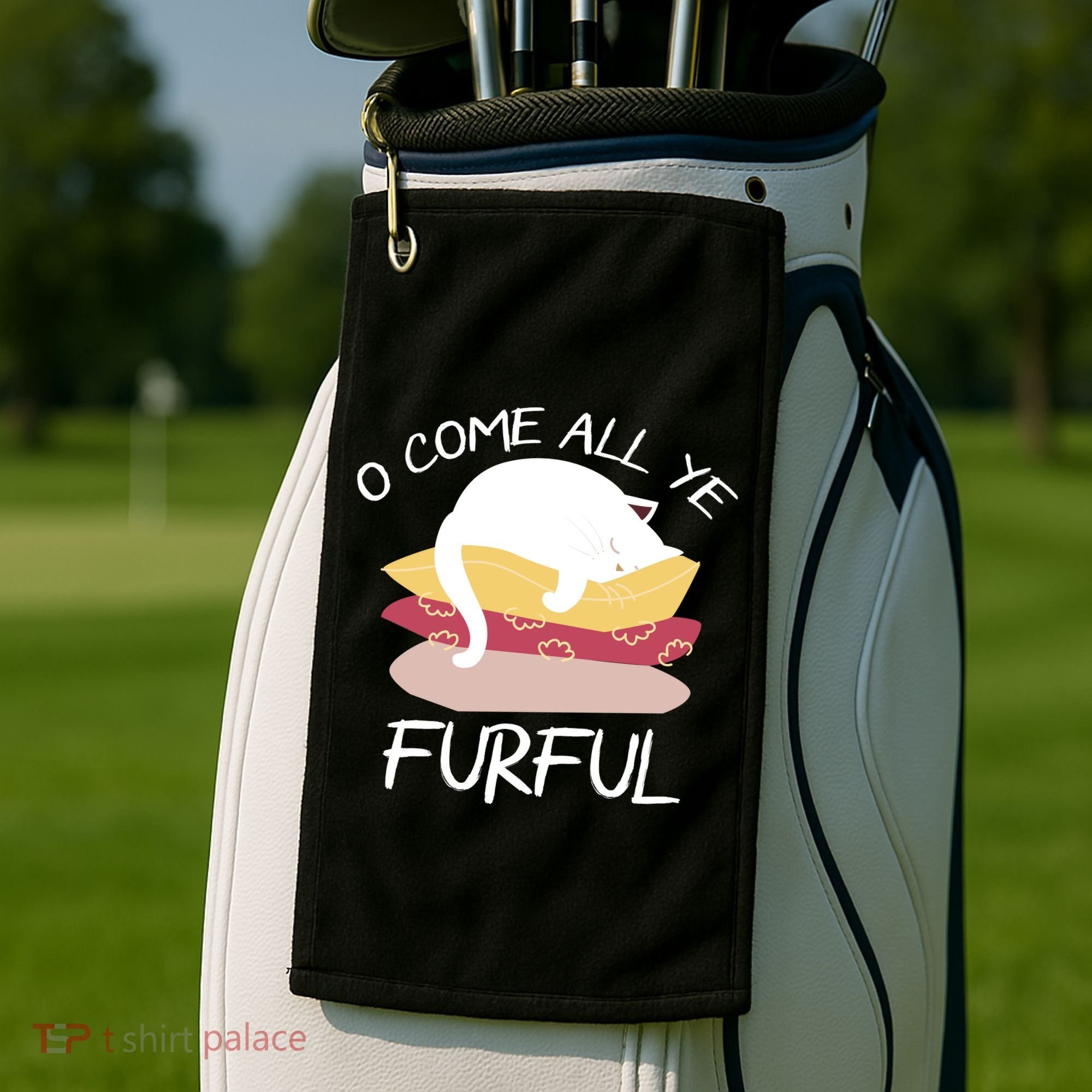 O Come All Ye Furful Golf Towel