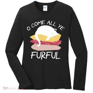 O Come All Ye Furful Women's Long Sleeve Shirt