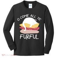 O Come All Ye Furful Kids Long Sleeve Shirt thumb 0